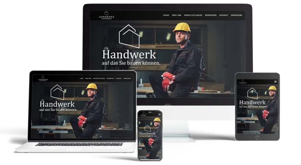 Webseiten für Handwerker - Webdesign